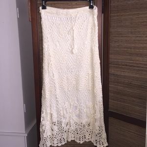 Boho crochet skirt Sz S/M🧚🏻‍♂️